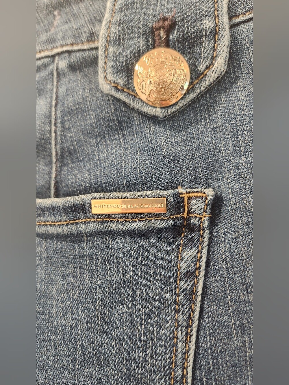 White House Black Market High Rise Mariner Wide Leg Jeans Size 6 - Picture 7 of 10